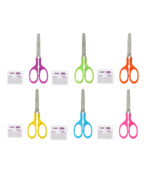 Foarfece p/u copii ZiBi cu minere din plastic 120 mm, asorti